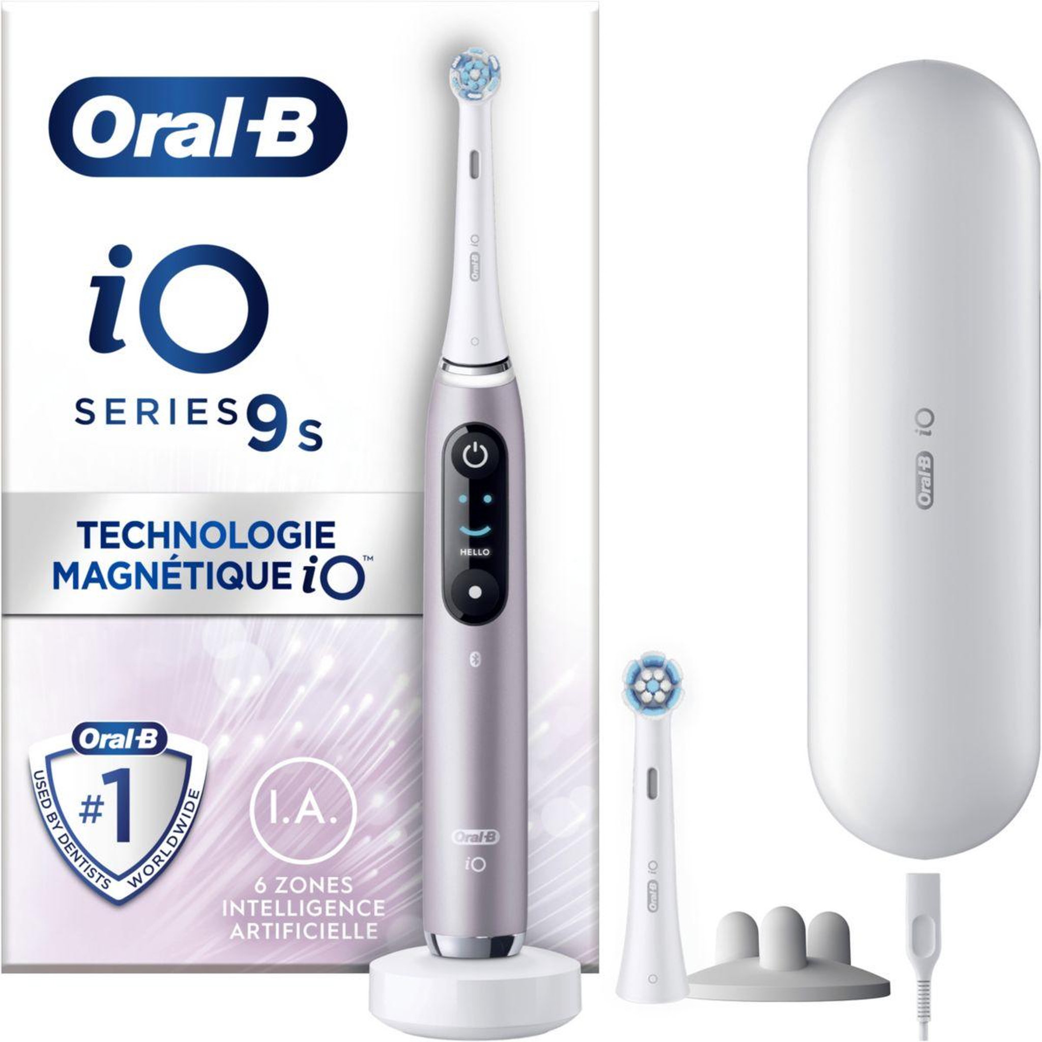 Voir la diapositive 1 : ORAL B Brosse à dents électrique IO9s Serie s rose quartz