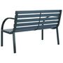 Voir la diapositive 5 : VIDAXL Banc de jardin 120 cm Gris Bois