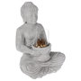 Voir la diapositive 1 : ATMOSPHERA Photophore en Ciment  Bouddha Assis  40cm Gris