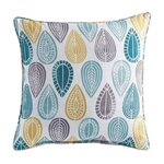 Paris Prix Coussin Déco  Palpito  40x40cm Blanc & Bleu