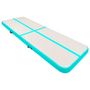 Voir la diapositive 2 : VIDAXL Tapis gonflable de gymnastique avec pompe 500x100x15cm PVC Vert