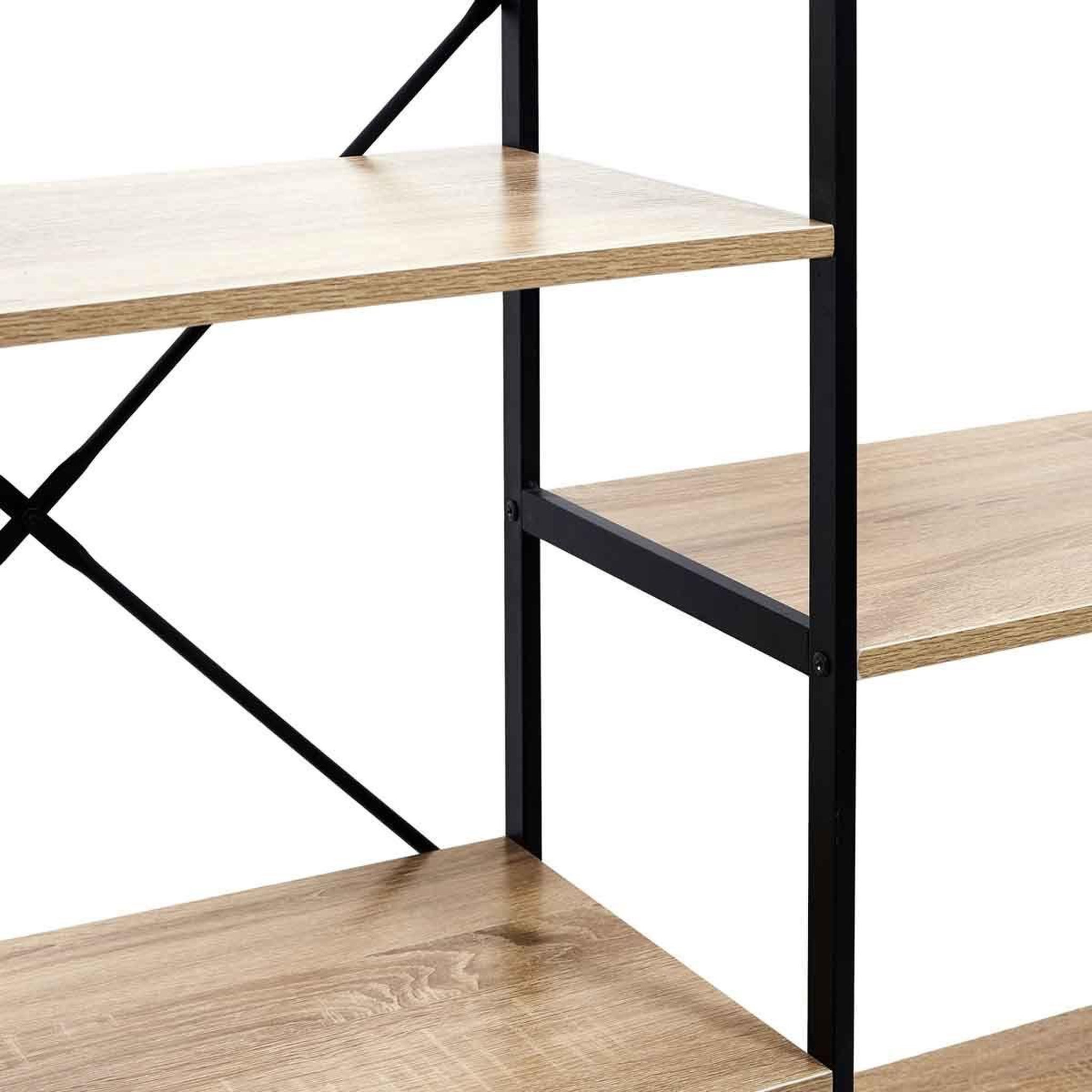 Voir la diapositive 3 : Paris Prix Étagère bibliothèque  industrielle  172cm naturel