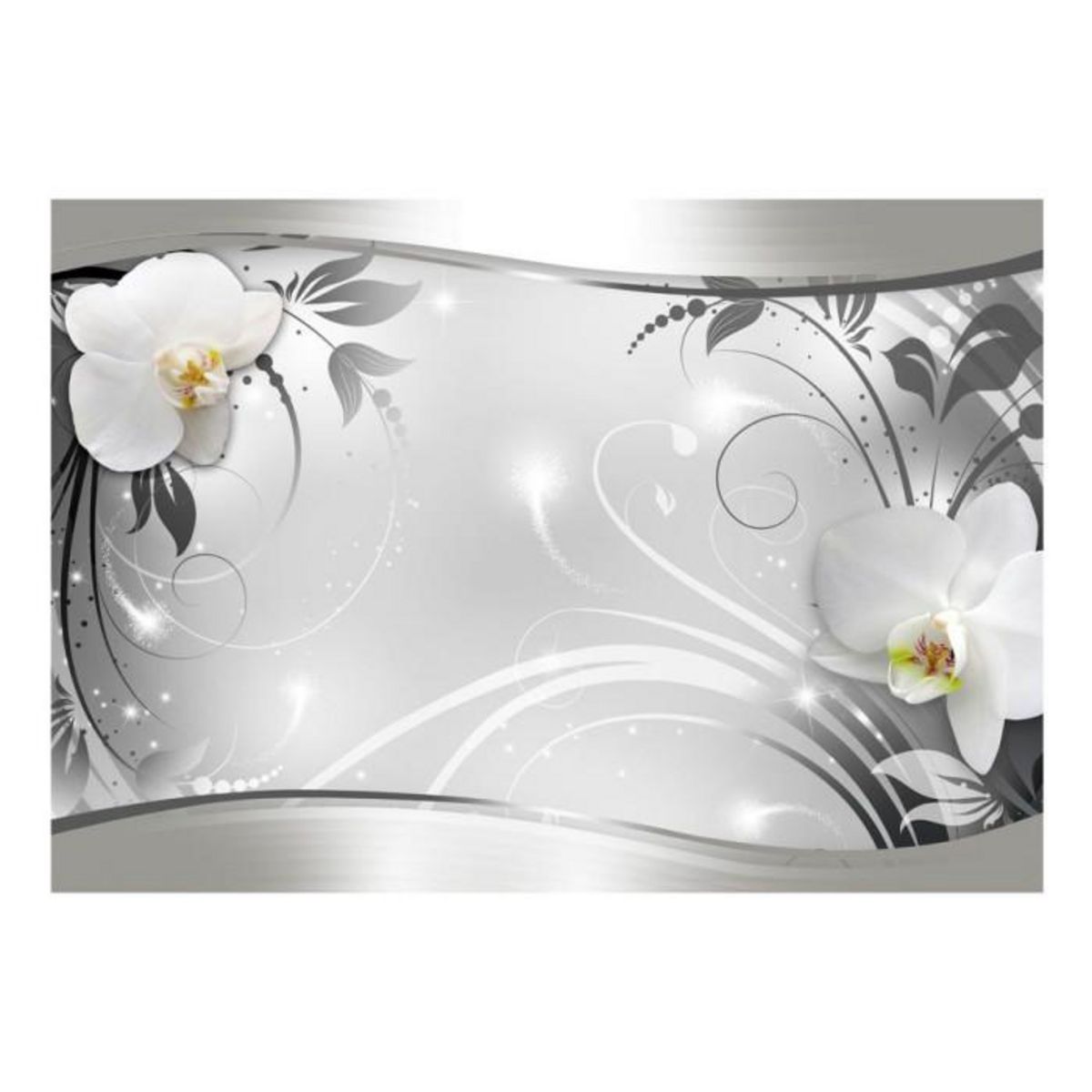 Paris Prix Papier Peint  Abstraction en Argent