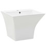Voir la diapositive 2 : VIDAXL Lavabo mural Ceramique Blanc 500 x 450 x 410 mm