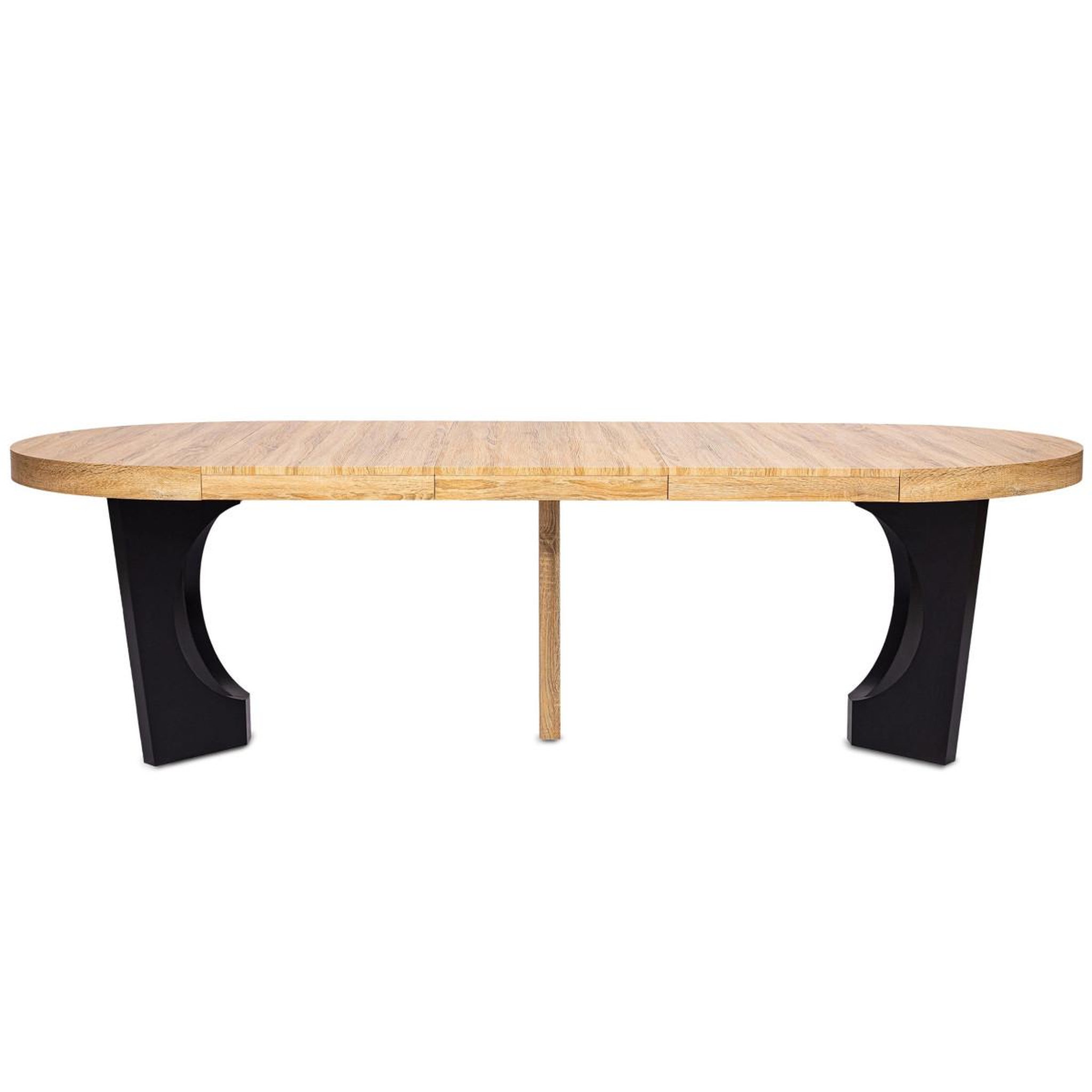 Voir la diapositive 2 : Paris Prix Table de repas extensible  kapy  110-260cm chêne & noir