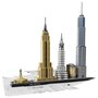 LEGO Architecture 21028 - New York Skyline, Ensemble de construction Skyline, Modèle de Collection et d'Exposition pour Adultes