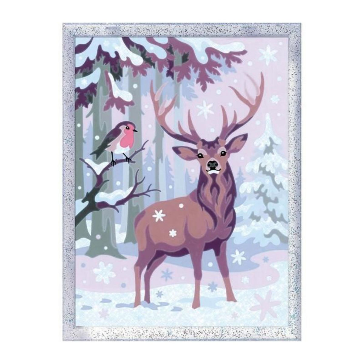 RAVENSBURGER CreArt Kids 18x24cm Cerf romantique, Kit de peinture par numéros Numéro d'Art, Des 9 ans, 25831, Ravensburger