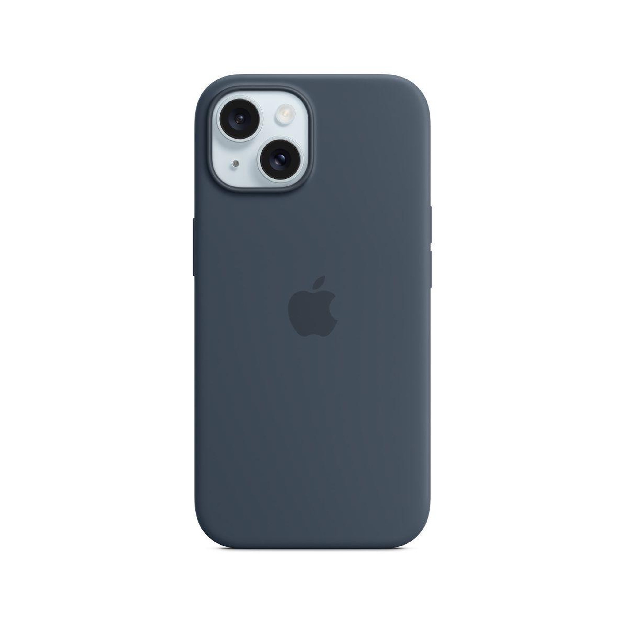 Voir la diapositive 2 : APPLE Coque iPhone 15 MagSafe silicone Bleu Orage
