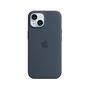 Voir la diapositive 2 : APPLE Coque iPhone 15 MagSafe silicone Bleu Orage