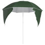 Voir la diapositive 4 : VIDAXL Parasol de plage avec parois laterales vert 215 cm