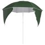 Voir la diapositive 4 : VIDAXL Parasol de plage avec parois laterales vert 215 cm