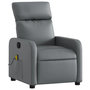 Voir la diapositive 3 : VIDAXL Fauteuil de massage inclinable Gris Similicuir
