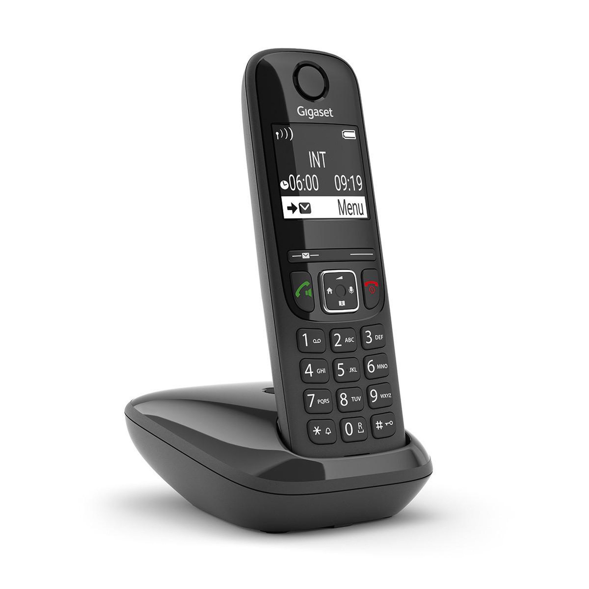 GIGASET Téléphone analogique/dect gigaset as690 avec identification de l'appelant, noir