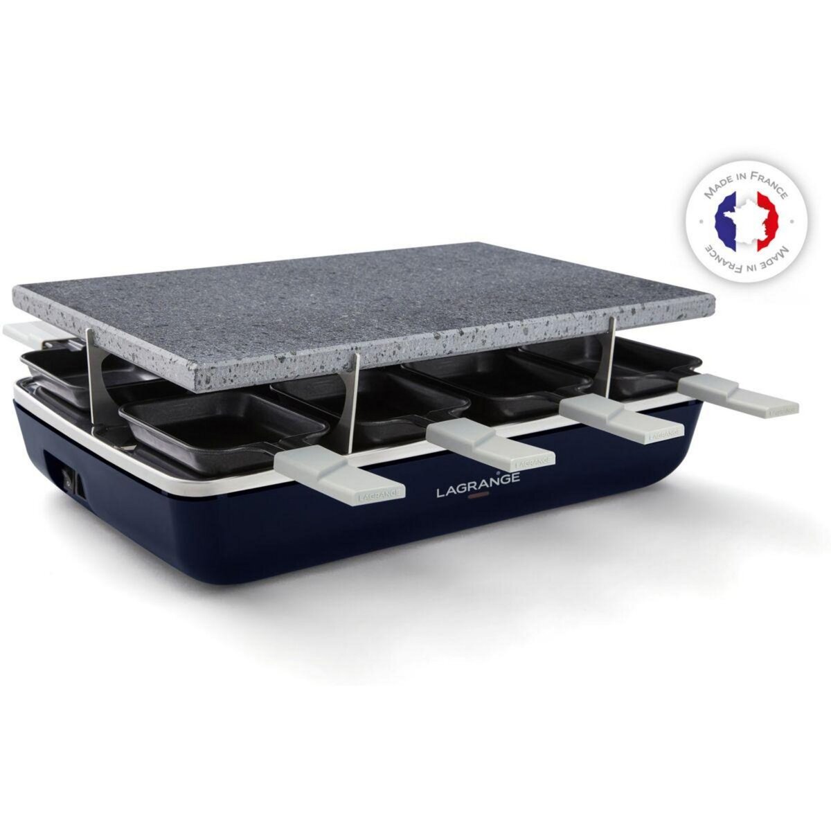 LAGRANGE Raclette element bleu abysse pierre de cuisson