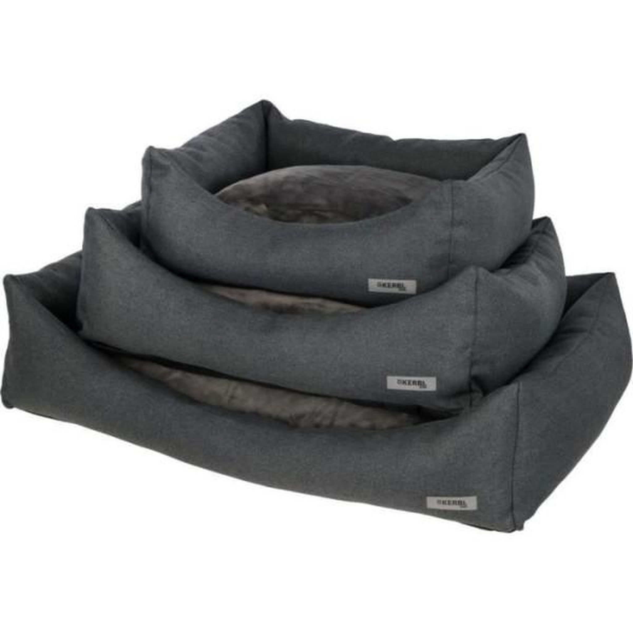 Voir la diapositive 5 : KERBL KERBL - Panier mémoire de forme - Platin Ortho - Gris - 80 x 60 x 25 cm