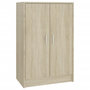 Voir la diapositive 2 : VIDAXL Armoire a chaussures Chene Sonoma 60x35x92 cm Bois d'ingenierie