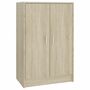 Voir la diapositive 2 : VIDAXL Armoire a chaussures Chene Sonoma 60x35x92 cm Bois d'ingenierie