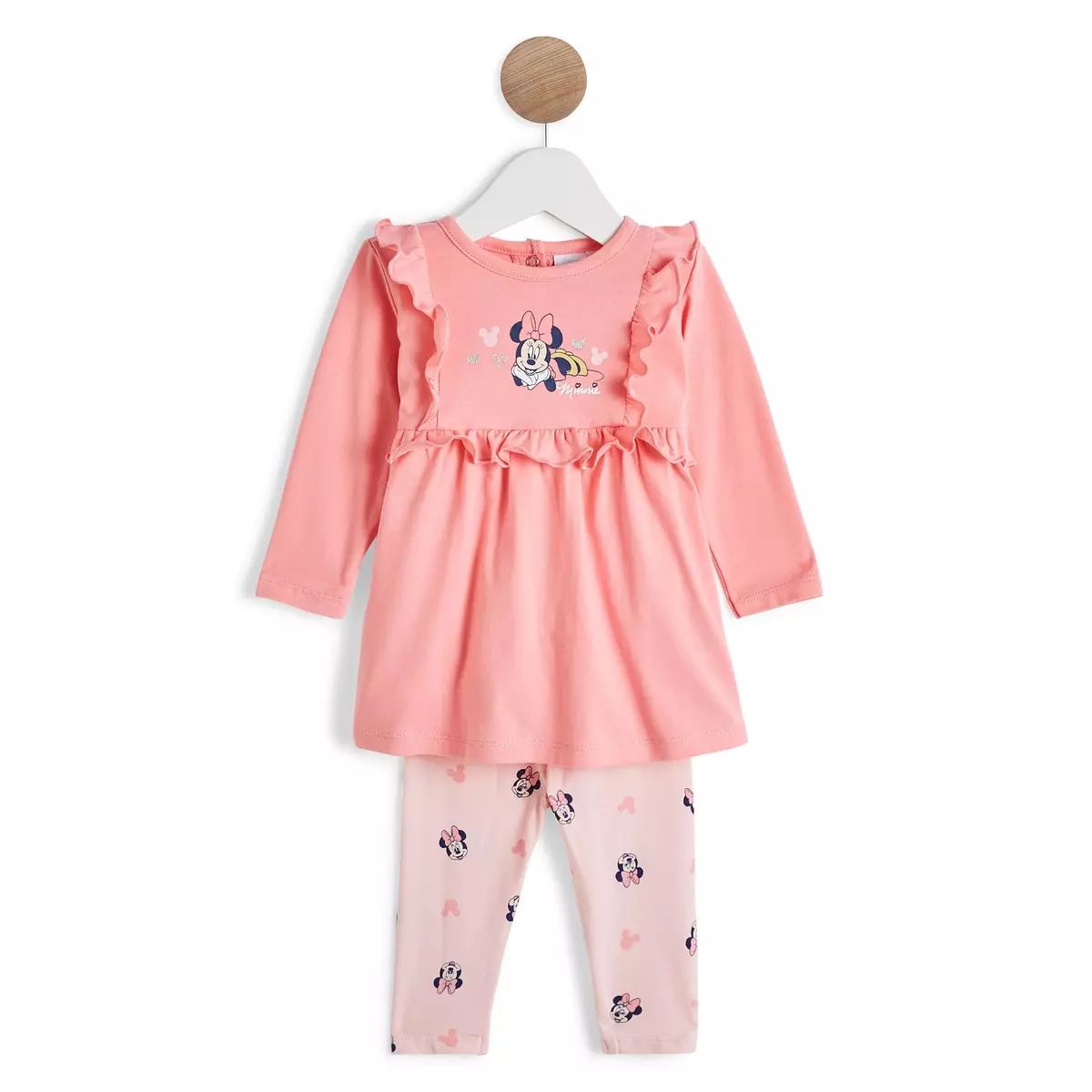 INEXTENSO Ensemble robe + legging rose bébé fille Minnie