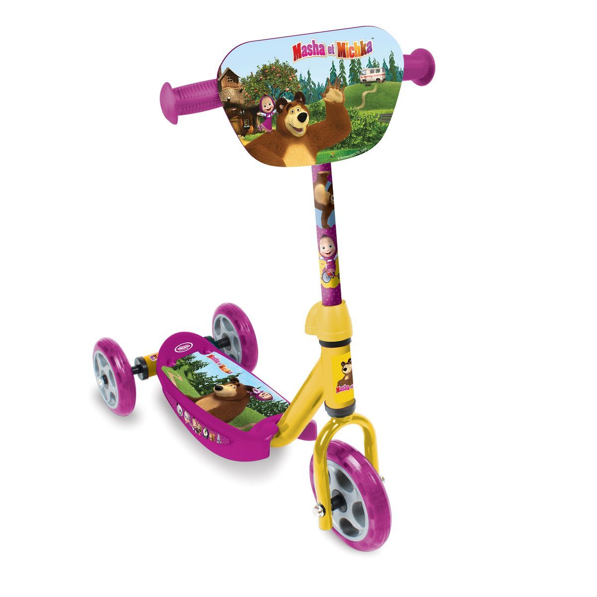 Trottinette 3 roues - Masha & Michka 