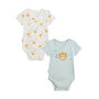 Voir la diapositive 1 : Petit Béguin Lot de 2 bodies bébé manches courtes ouverture croisée Elio