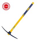 OUTILS PERRIN Pioche terrassier 2 kg oeil Rond manche composite, manche incassable en fibre de verre