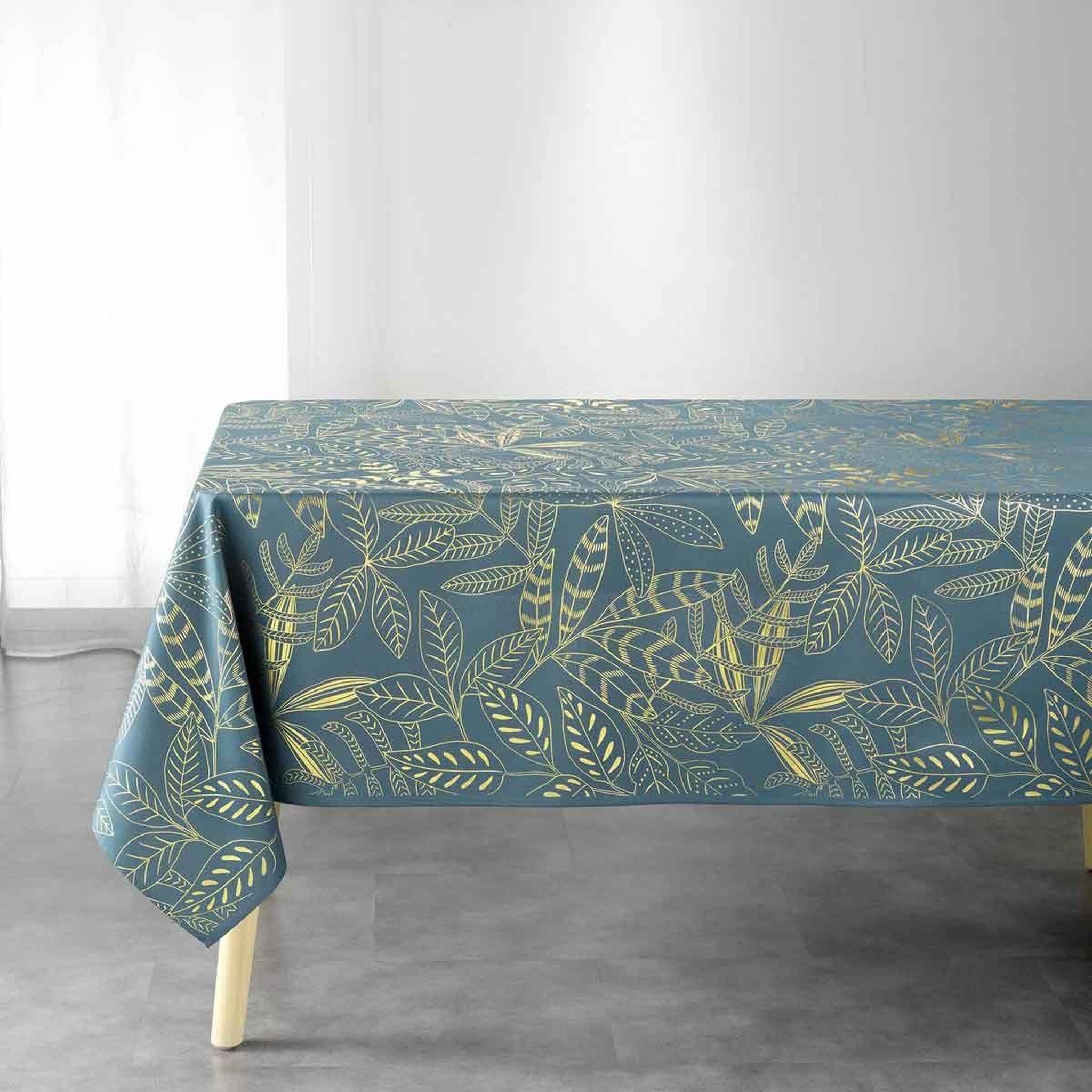 Voir la diapositive 1 : Douceur d'Intérieur Nappe imprimée déco  belflor  150x300cm émeraude