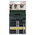 BOSCH Lot de 10 lames BOSCH 2xt144d, 2xt244d, 2xt101b, 2xt101ao, 2xt144dp pour bois