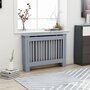 Voir la diapositive 1 : VIDAXL Cache-radiateur anthracite 112x19x81,5 cm MDF