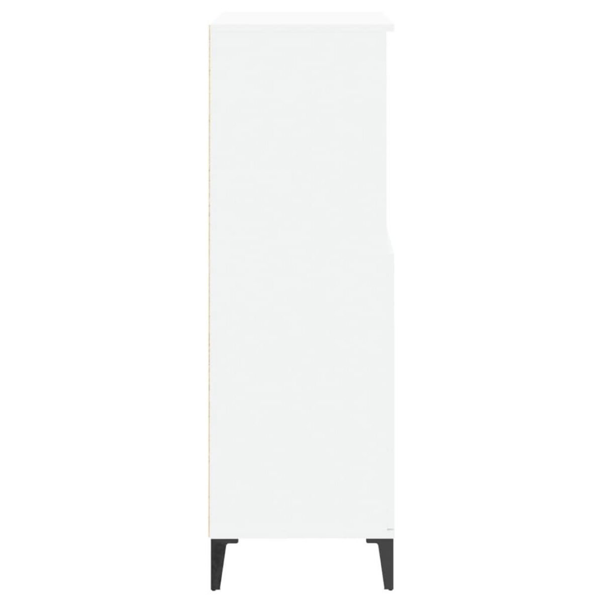 VIDAXL Buffet haut Blanc 60x36x110 cm Bois d'ingenierie
