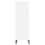 Voir la diapositive 5 : VIDAXL Buffet haut Blanc 60x36x110 cm Bois d'ingenierie