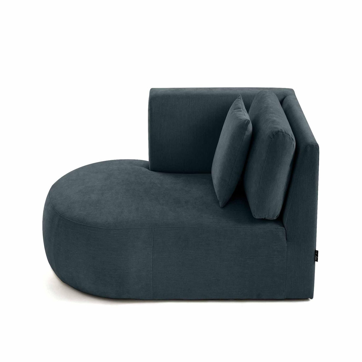 LISA DESIGN Santorini - module d'assise méridienne gauche - en tissu texturé