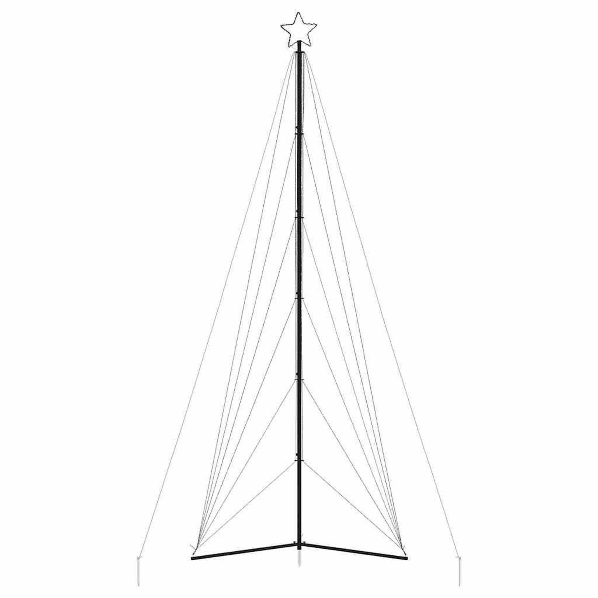 Voir la diapositive 5 : VIDAXL Sapin de Noël a LED 861 LED blanc froid 478 cm