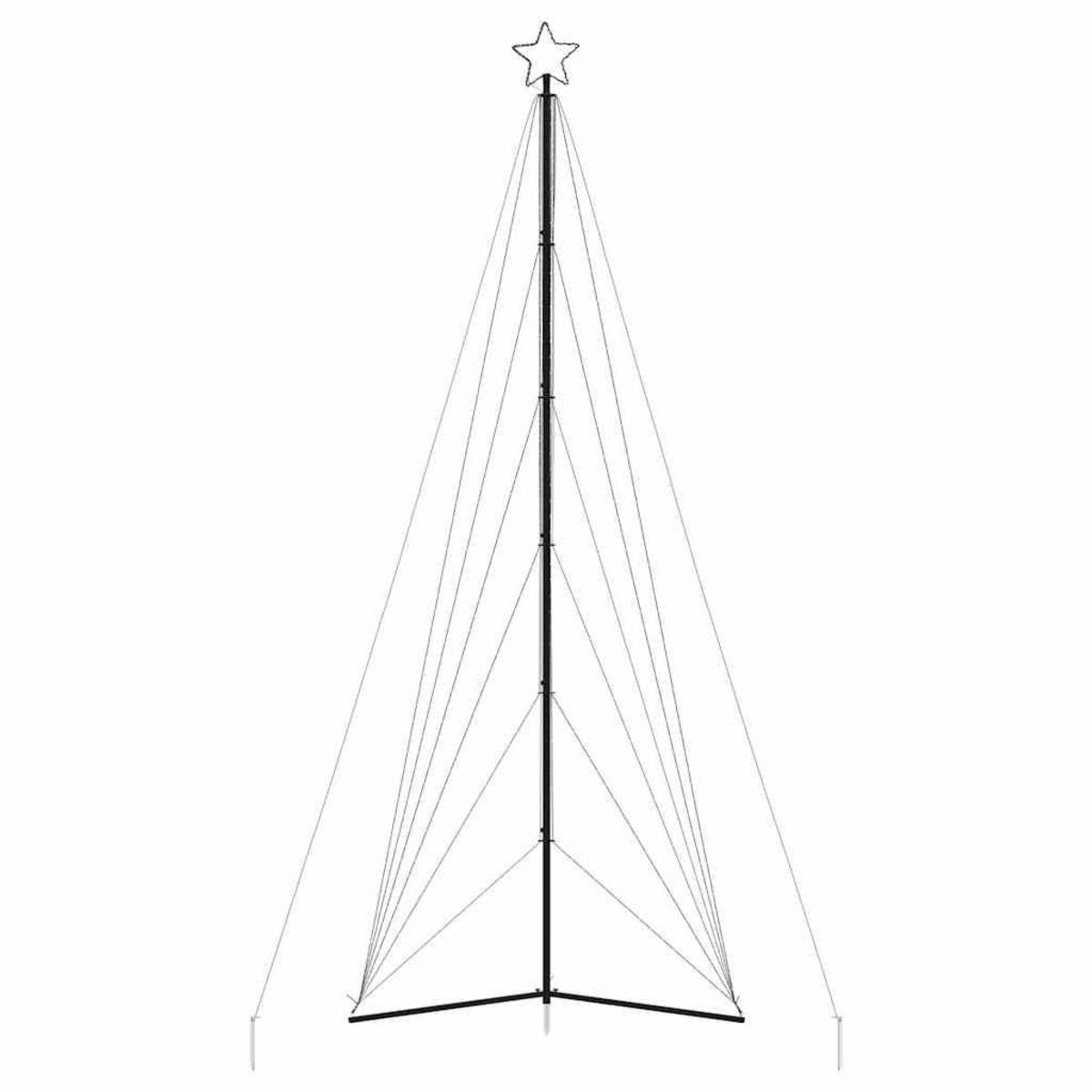 VIDAXL Sapin de Noël a LED 861 LED blanc froid 478 cm