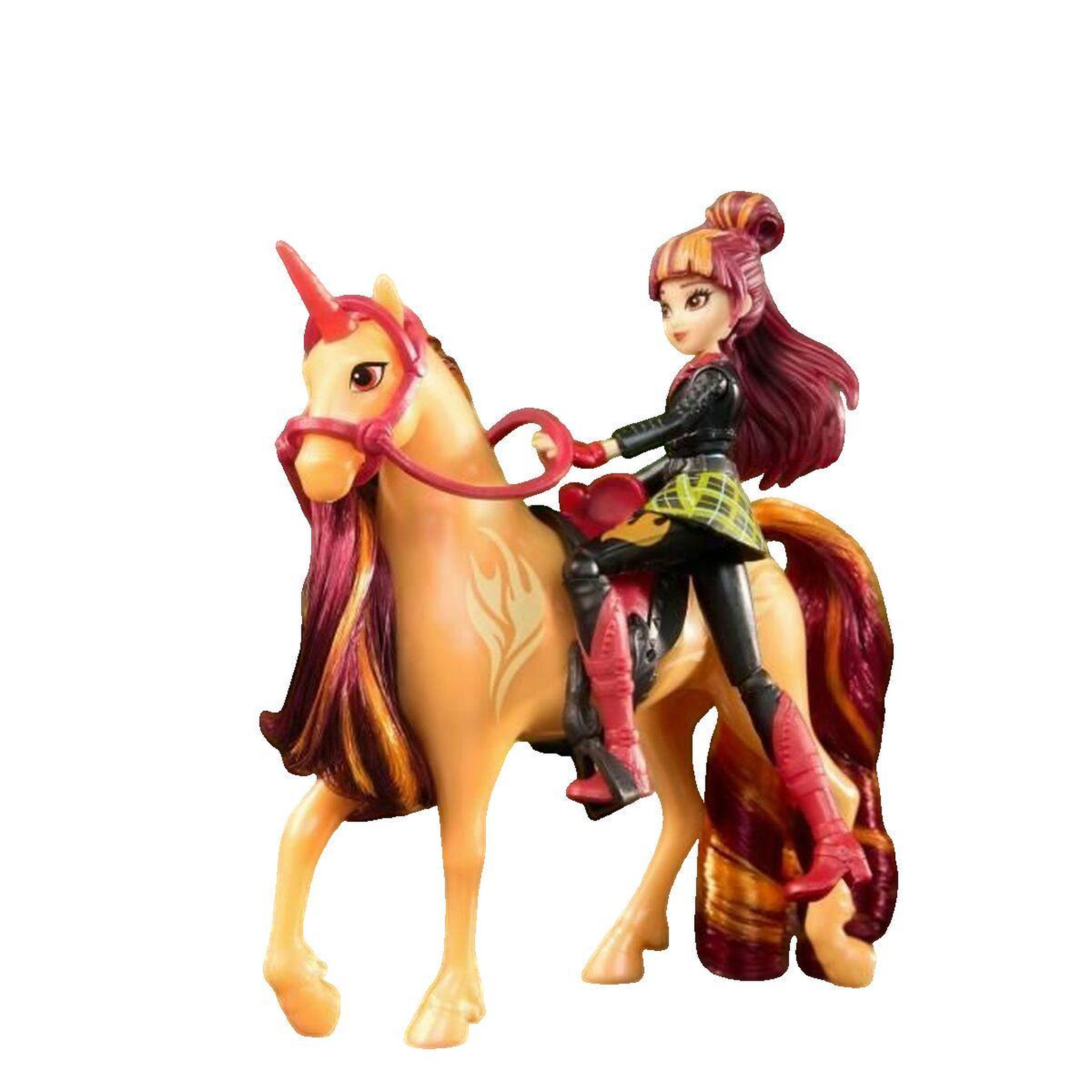 Voir la diapositive 3 : Unicorn Poupée Aster Unicorn Academy rouge et orange
