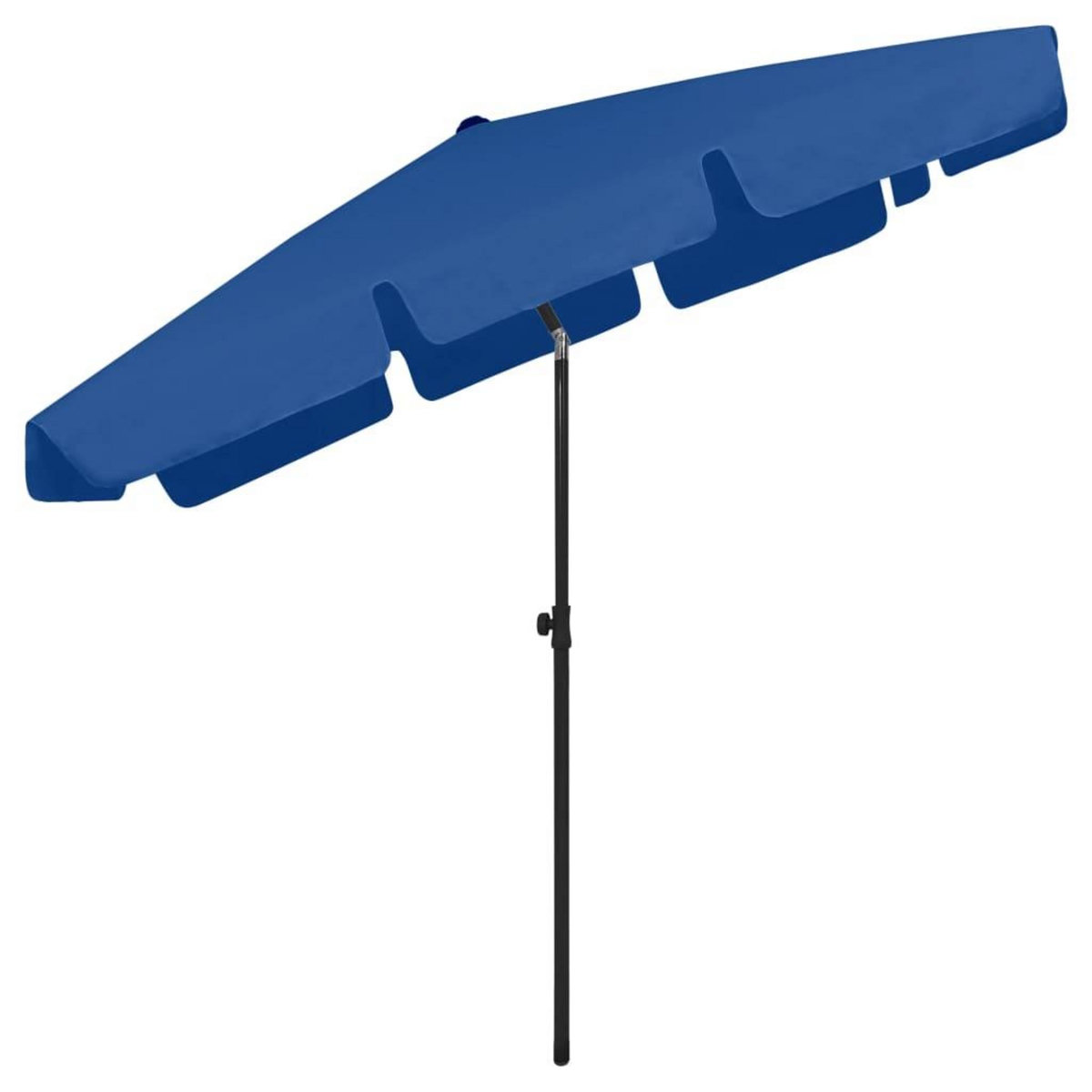 VIDAXL Parasol de plage bleu azure 200x125 cm