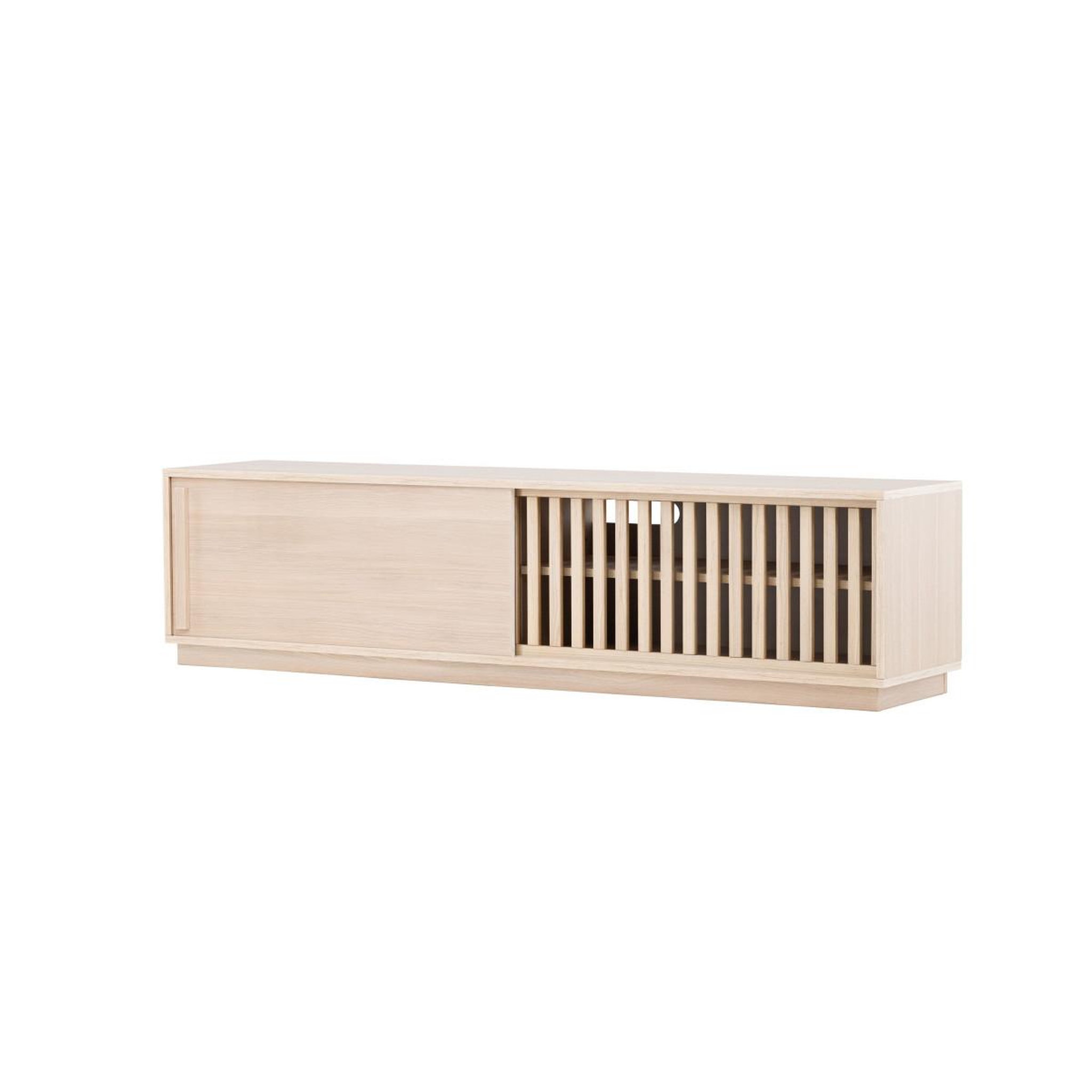 Voir la diapositive 3 : Paris Prix Meuble tv design nervuré  lugo  180cm naturel
