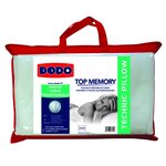 DODO Oreiller ergonomique à mémoire de forme TOP MEMORY. Coloris disponibles : Blanc