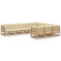Voir la diapositive 2 : VIDAXL Salon de jardin 10 pcs avec coussins Marron miel Bois de pin