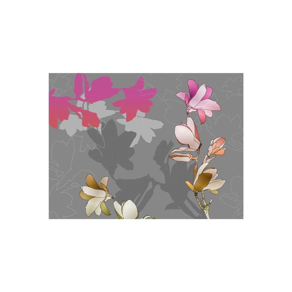 Paris Prix Papier Peint  Magnolias en Pastels