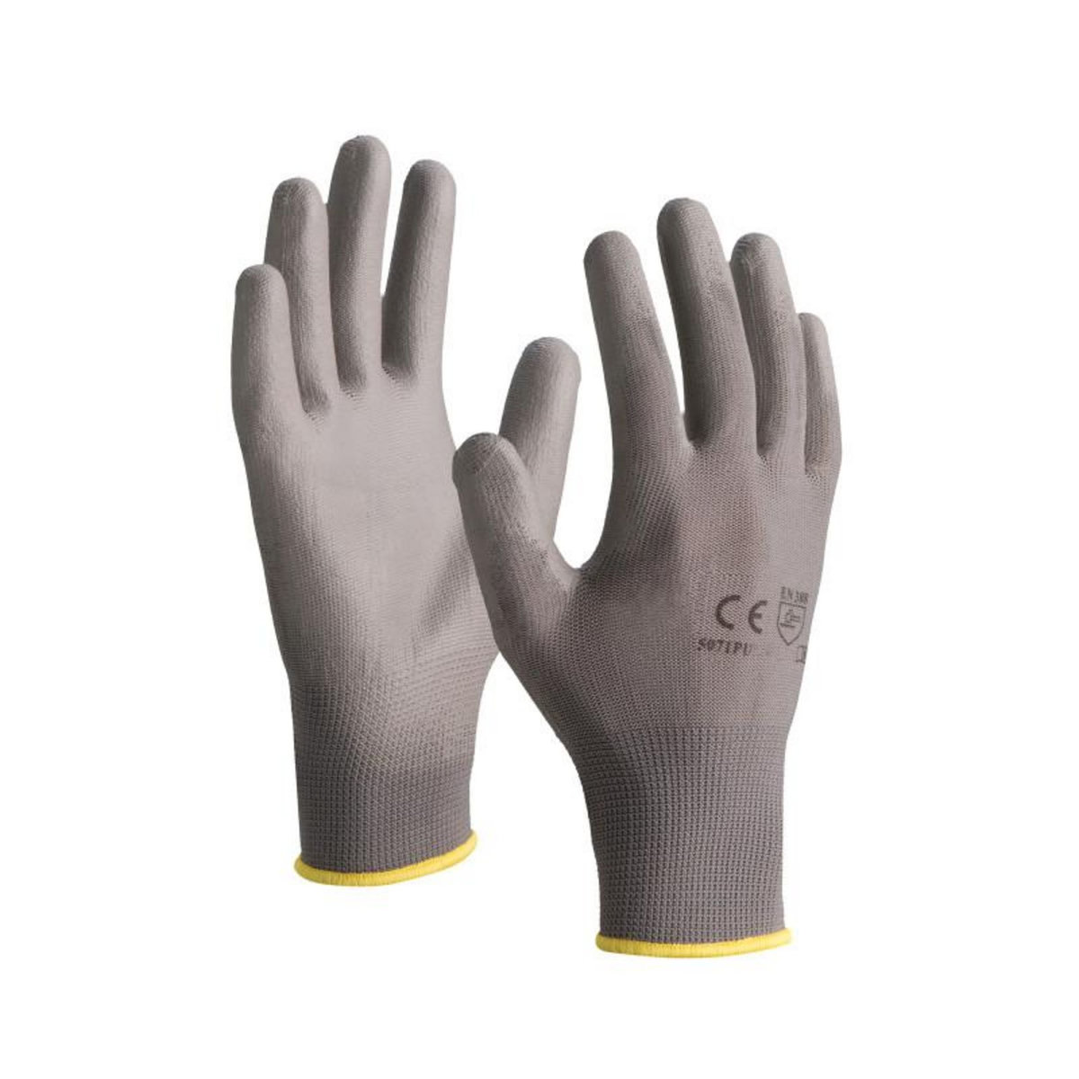 NOTRE SELECTION Gants tricotés polyester enduction polyuréthane gris T8 5071PUL
