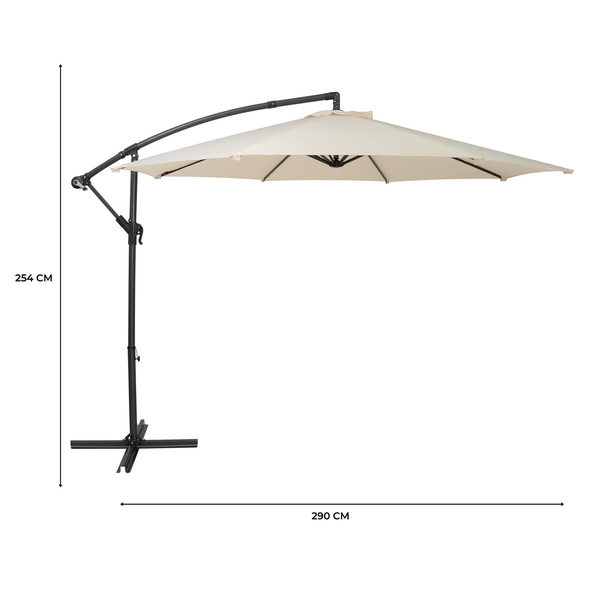 Voir la diapositive 5 : Monster Parasol Banane à Mât Déporté 3 m