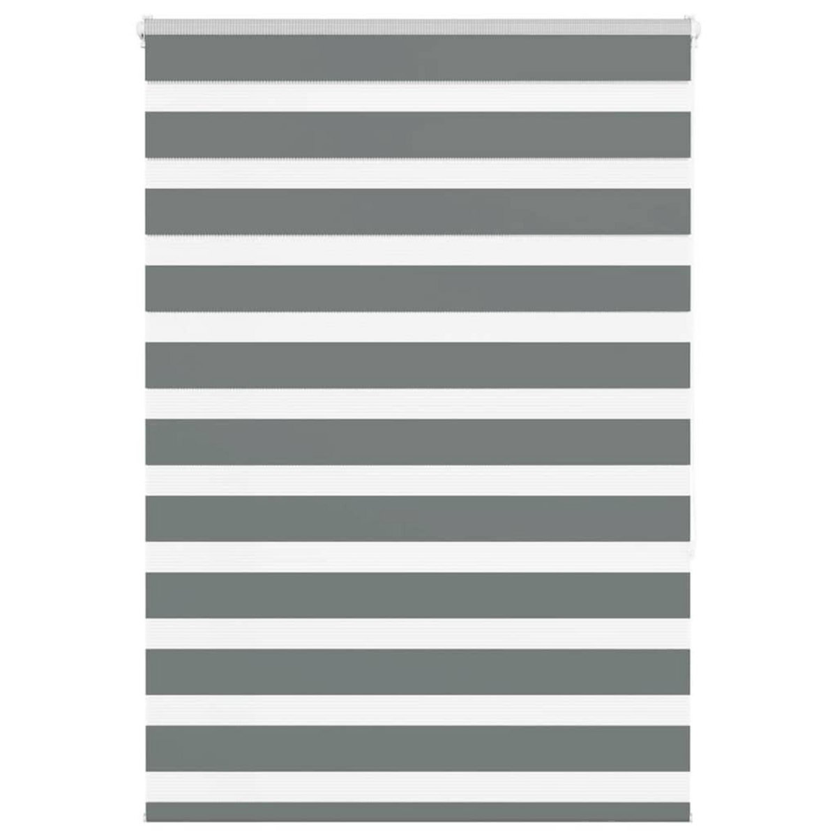 VIDAXL Store zebre gris fonce largeur du tissu 100,9 cm polyester