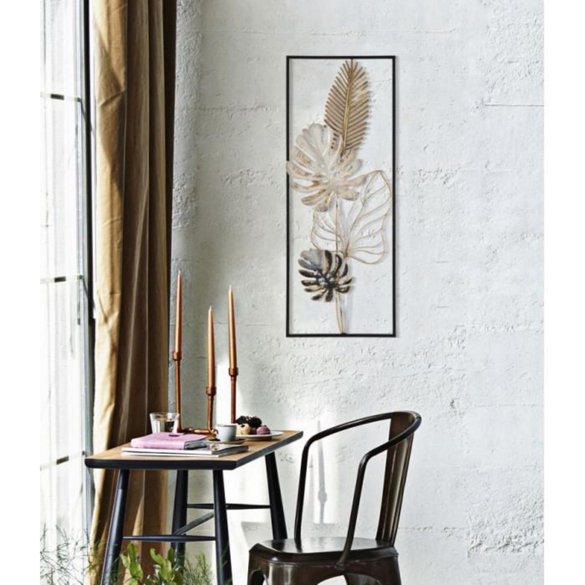 Paris Prix Décoration Murale Encadrée en Métal  Plamb  74cm Multicolore