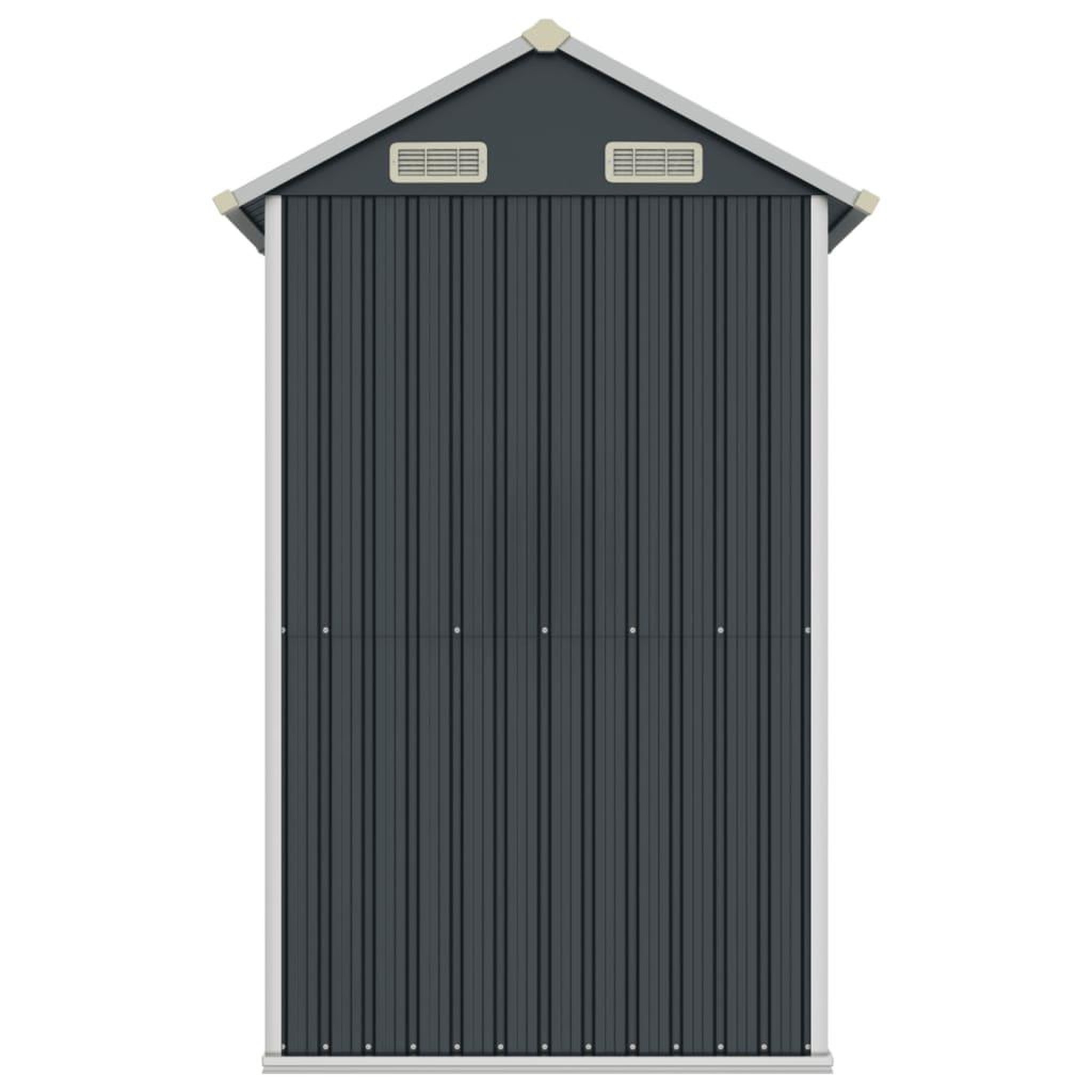 Voir la diapositive 5 : VIDAXL Abri de jardin anthracite 192x152,5x237 cm acier galvanise