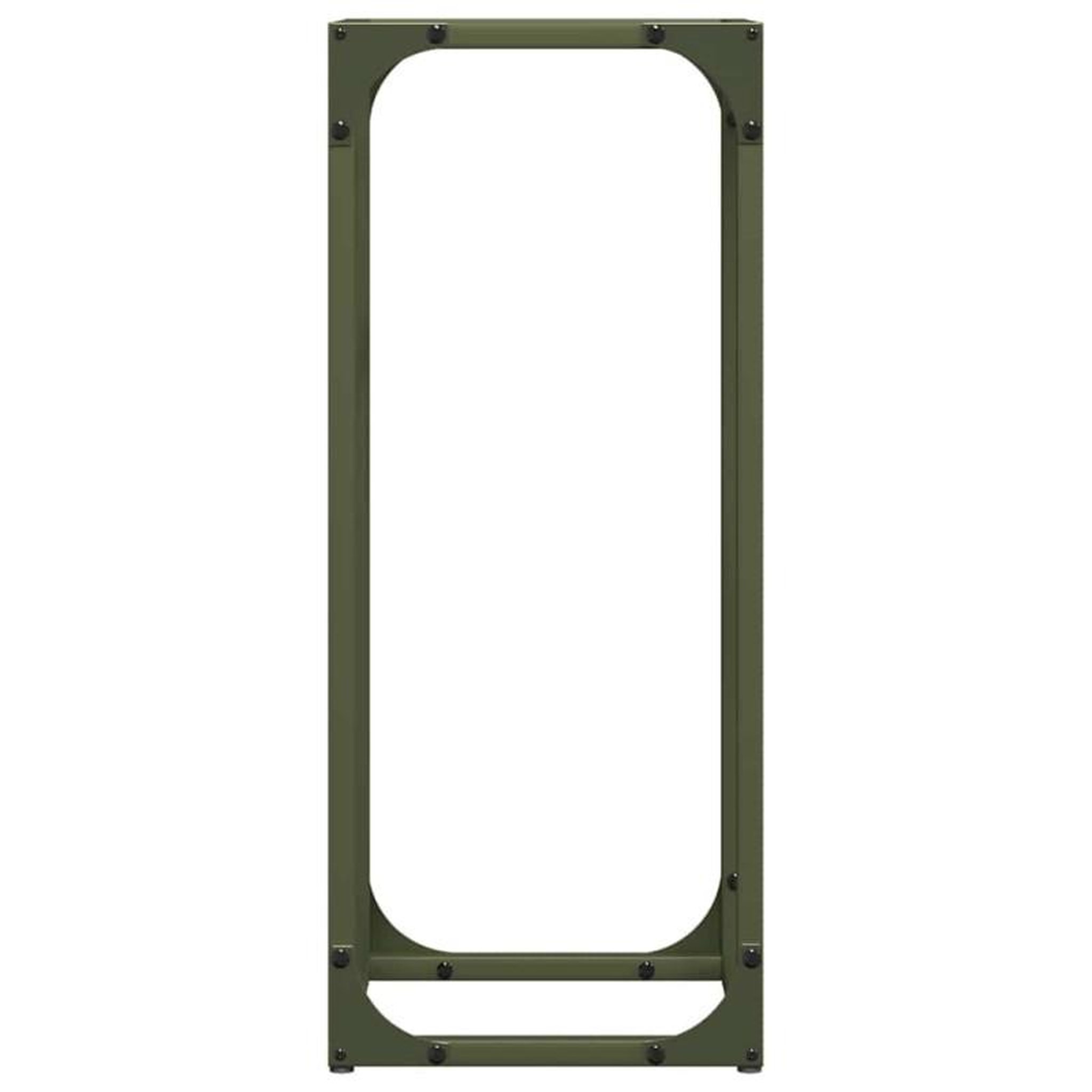 Voir la diapositive 6 : VIDAXL Portant de bois chauffage vert olive 25x25x60 cm