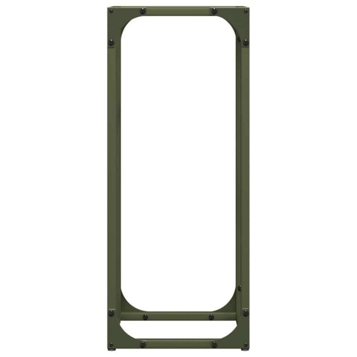 VIDAXL Portant de bois chauffage vert olive 25x25x60 cm