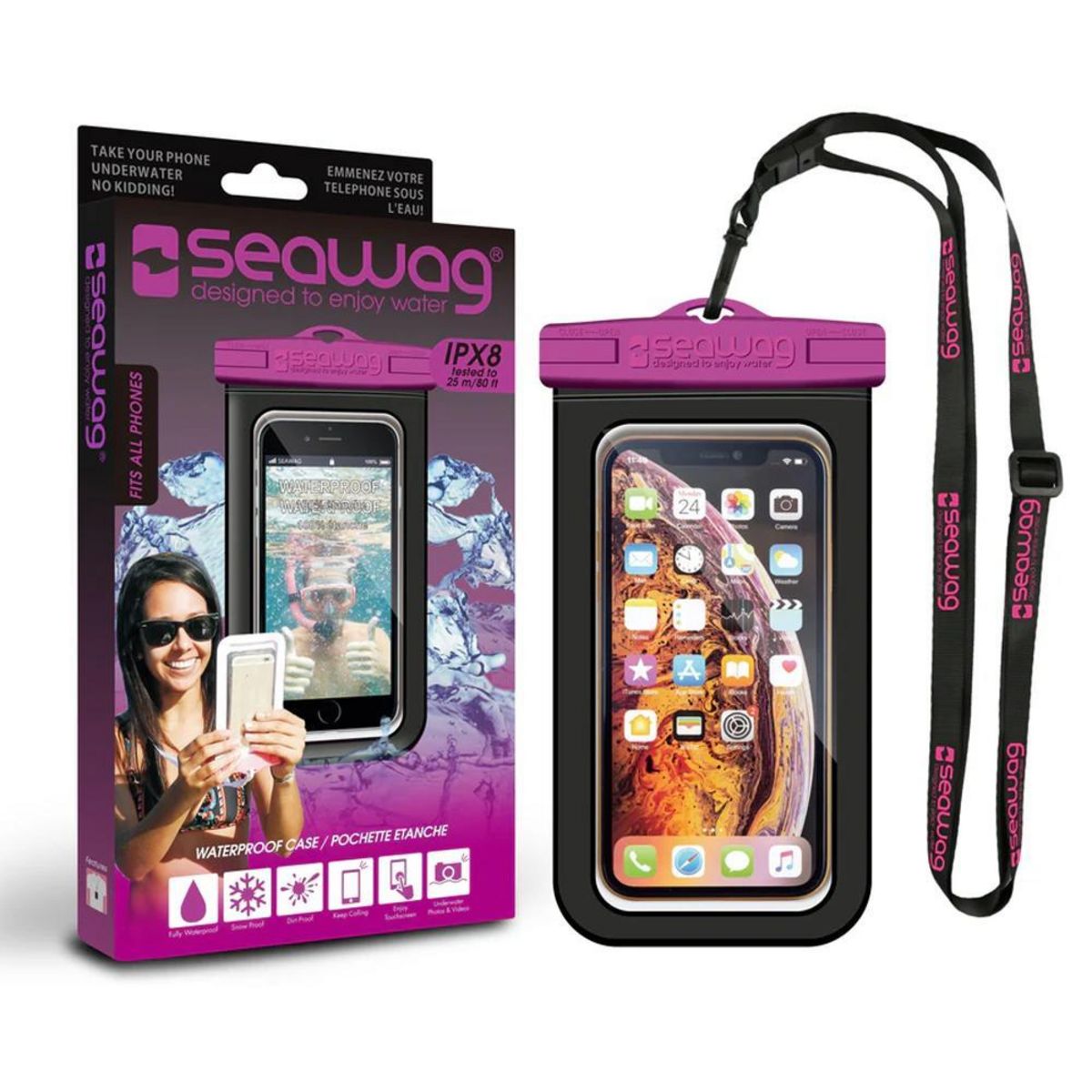 SEAWAG Pochette étanche universelle smartphone Seawag noir/violet B3X