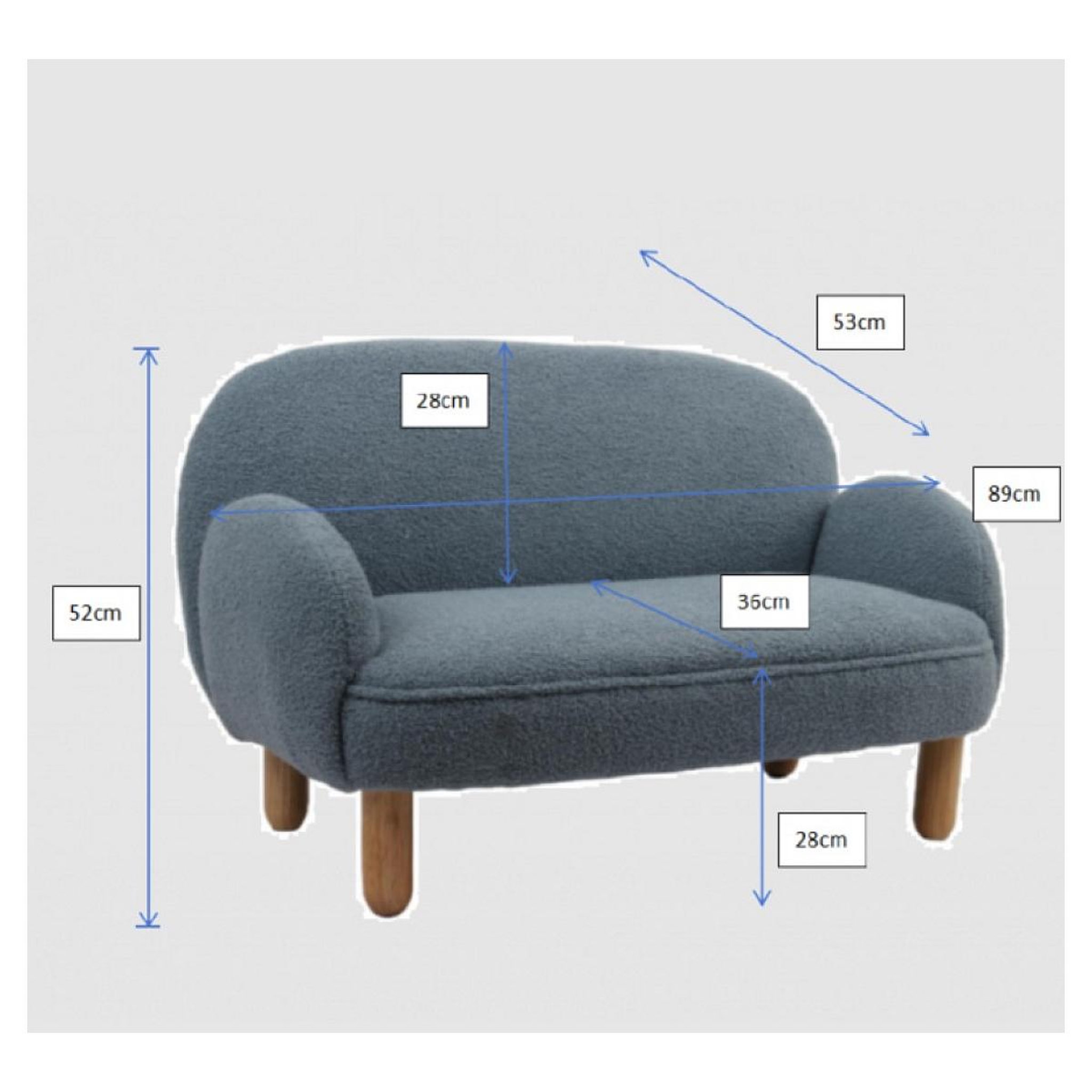 Voir la diapositive 4 : Vipack Fauteuils pour enfant rocky - bleu