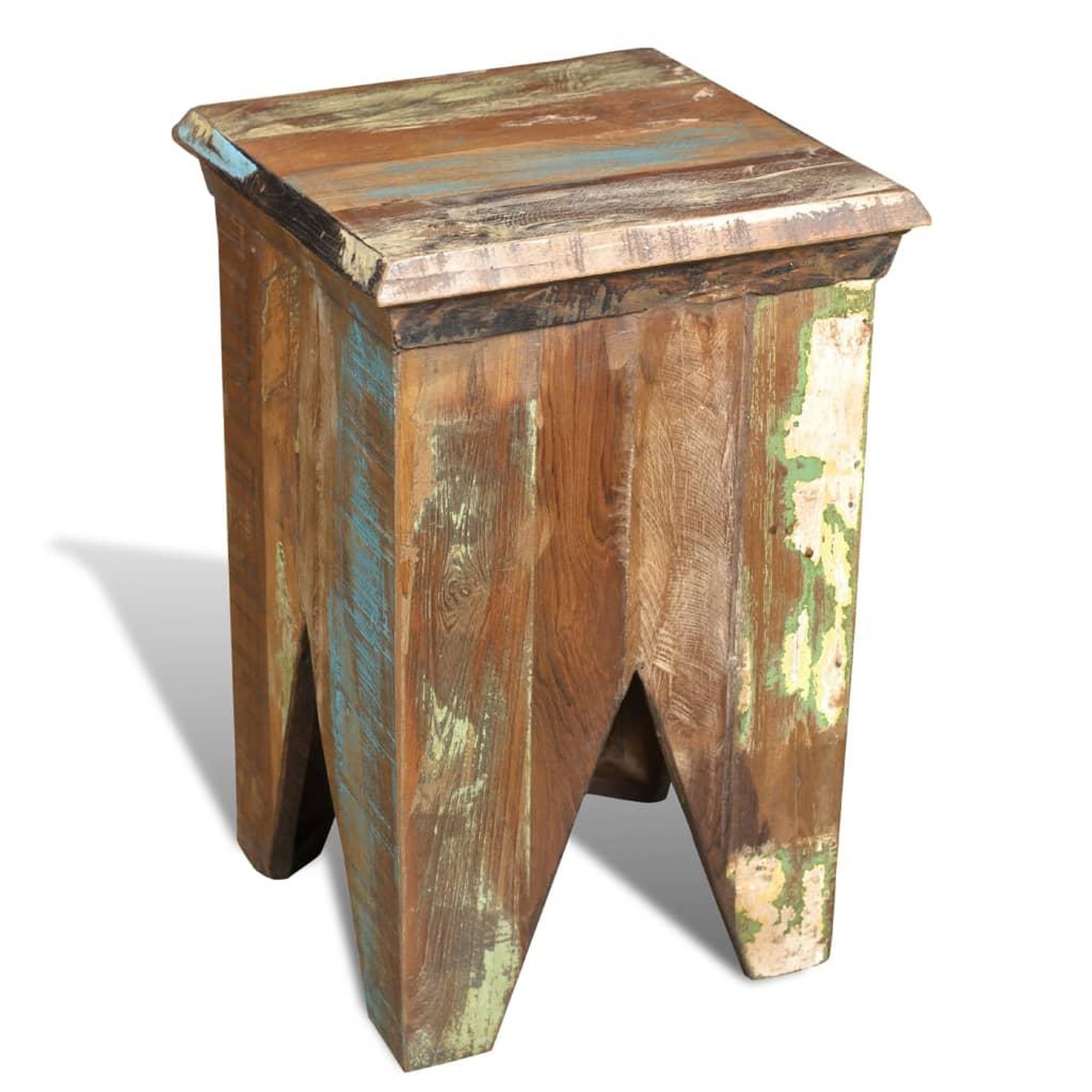 Voir la diapositive 2 : VIDAXL Tabouret bois de recuperation massif