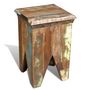 Voir la diapositive 2 : VIDAXL Tabouret Bois de recuperation massif